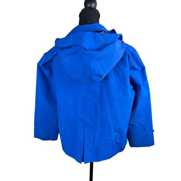 QVC Dennis Basso Double Breasted Trench Coat Pop Color Detail BLUE NWOT SIZE M - Picture 4 of 7